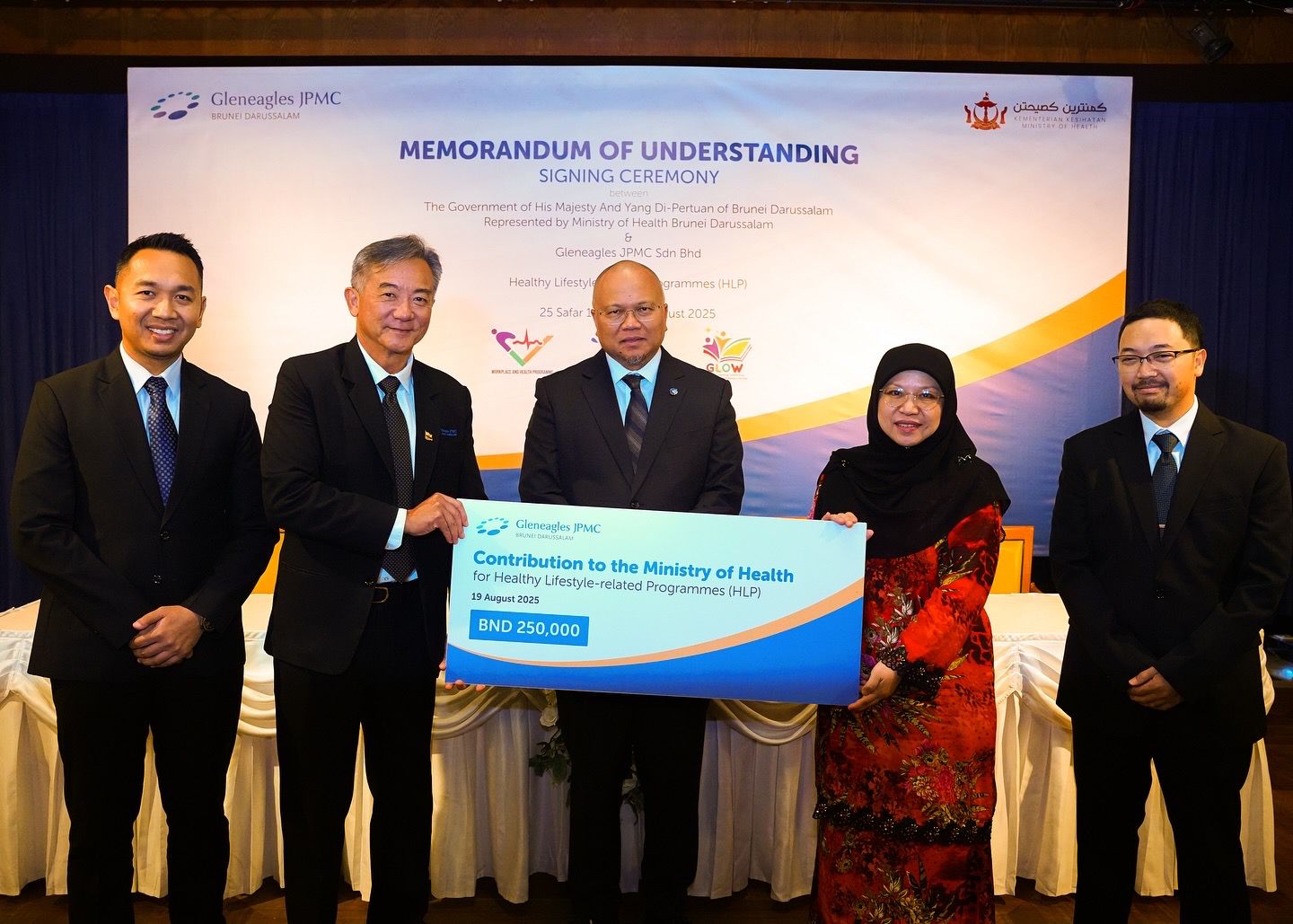 Gleneagles JPMC and Ministry of Health Strengthen Partnership for Seventh Year, Bringing Total Contribution to Over BND$1.5 Million for Healthy Lifestyle Programmes